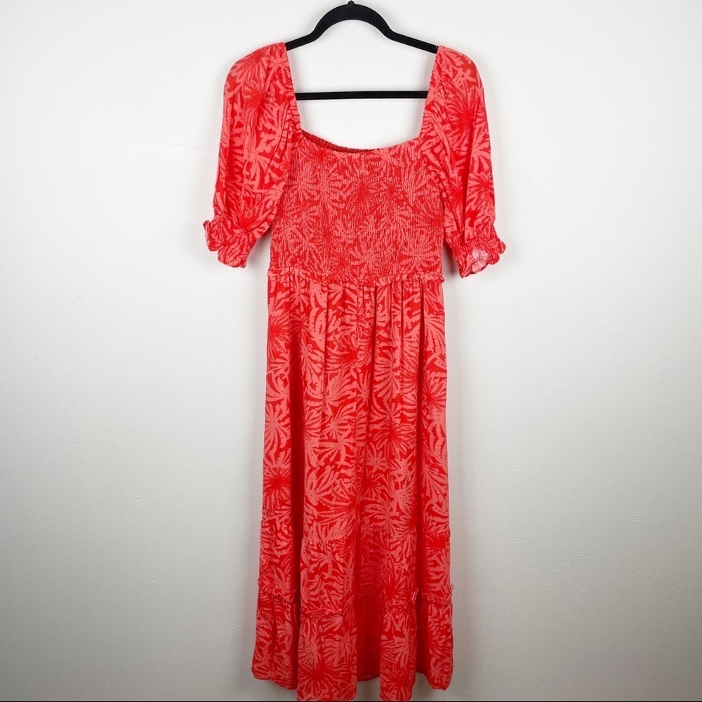 NWT Betsey Johnson Palms of Paradise Maxi Dress in Spicy Orange - Picture 7 of 7